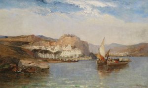 W pobliżu Amalfi, Zatoka Salerno, Włochy, 1877 r.
