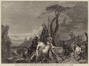 Poranek po bitwie pod Hastings autorstwa Arthur Joseph Woolmer
