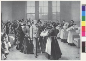 Cesarz Franciszek Józef ze świtą