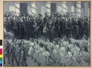 Hołd uczniów w Zagrzebiu 1895 r.