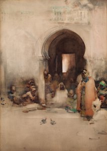 Walka kogutów, 1900.