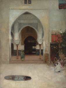 Studium do „U drzwi seraju”, ok. 1930 r. 1890 autorstwa Arthur Melville