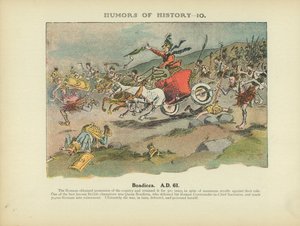 Boadicea. A.D. 61 (kolorowa litografia)