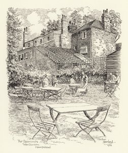 The Spaniards Tea Garden, Hampstead (litografia)