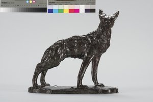 Alert Coyote (brąz) autorstwa Arthur Putnam