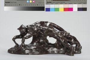 Psy łapiące Puma autorstwa Arthur Putnam