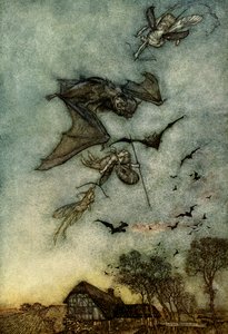Sen nocy letniej autorstwa Arthur Rackham