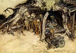 Sen nocy letniej autorstwa Arthur Rackham