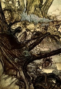 Sen nocy letniej autorstwa Arthur Rackham