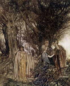 Sen nocy letniej autorstwa Arthur Rackham