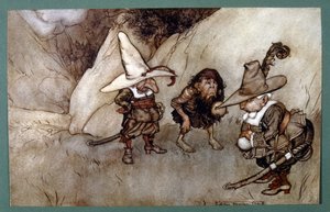 Opowiadanie amerykańskiego autora Washington (ilustracja) autorstwa Arthur Rackham