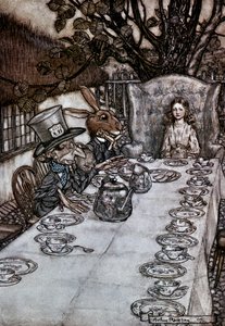 Alicja w Krainie Czarów, 1917 autorstwa Arthur Rackham