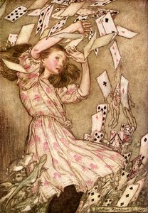 Alicja w Krainie Czarów Lewisa Carrolla autorstwa Arthur Rackham