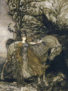 Brunhilda autorstwa Arthur Rackham