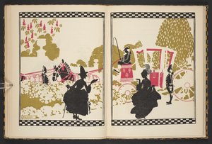 Kopciuszek idący na bal, ilustracja z Kopciuszka, powtórzona przez C.S. Evansa i zilustrowana przez Arthura Rackhama autorstwa Arthur Rackham