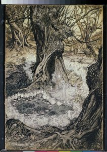 Przyjdź, teraz Roundel, 1908 autorstwa Arthur Rackham