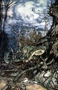 smok autorstwa Arthur Rackham