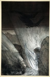 „Erda każe ci uważać”, 1910. autorstwa Arthur Rackham