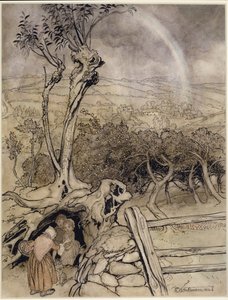 Dokładnie tam, gdzie kończy się tęcza autorstwa Arthur Rackham