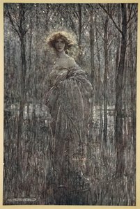 Piękna Helena, która bardziej ożywia noc niż wy wszyscy ogniste i oczy światła, ilustracja z „Snu nocy letniej” Williama Szekspira, 1908 autorstwa Arthur Rackham