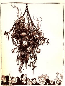 „Hop-Frog” Edgara Allana Poe autorstwa Arthur Rackham