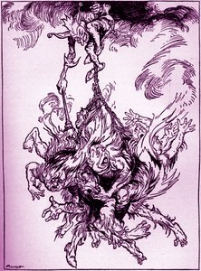 „Hop-Frog” Edgara Allana Poe autorstwa Arthur Rackham