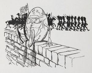 Humpty Dumpty siedział na ścianie. autorstwa Arthur Rackham