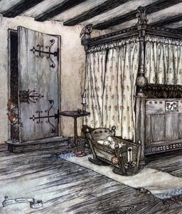 Ilustracja Arthura RACKHAMA (1867-1939) do „Snu letniej nocy” Williama Szekspira autorstwa Arthur Rackham