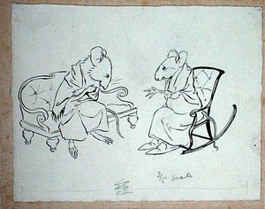 Ilustracja z „Zupy z kołka do kiełbasy”, Hans Anderson
