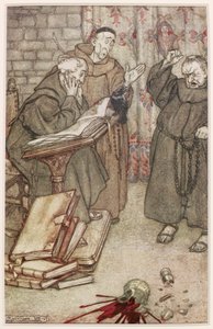 Ilustracja Kawki z Reims, 1907 autorstwa Arthur Rackham