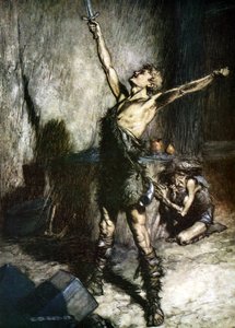 Zygfryd autorstwa Arthur Rackham