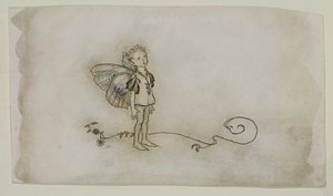 The Fairies Thing, z A Midsummer Nights Dream, opublikowany 1908 (pióro i atrament i toaleta na papierze) autorstwa Arthur Rackham