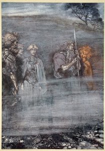 „Bogowie słabną i starzeją się po utracie Freia”, 1910. autorstwa Arthur Rackham
