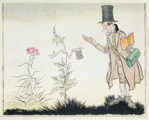 Profesor nie może tego znieść, ilustracja do „Kwiatków Ady” z Bajek Hansa Christiana Andersena, 1932