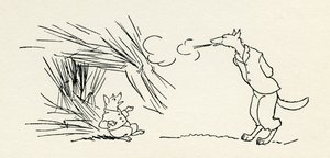 Trzy małe świnki autorstwa Arthur Rackham