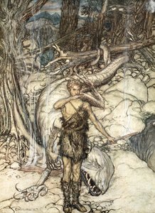 „Gorąca krew płonie jak ogień!”, 1924. autorstwa Arthur Rackham