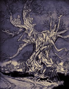 Legenda o Sleepy Hollow autorstwa Arthur Rackham