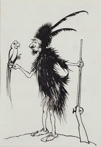 Ting-a-Ting Tang Biedny stary Robinson Crusoe autorstwa Arthur Rackham