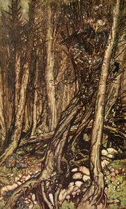 Undine autorstwa Friedricha de la Motte Fouque autorstwa Arthur Rackham