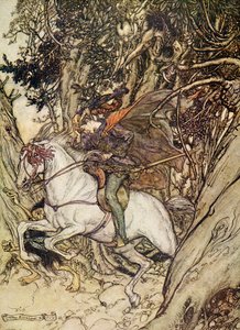 Undine autorstwa Friedricha de la Motte Fouque autorstwa Arthur Rackham