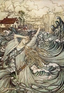 Undine autorstwa Friedricha de la Motte Fouque autorstwa Arthur Rackham