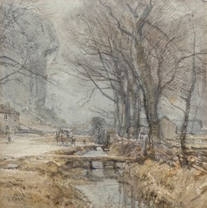 Kilnsey, Yorkshire, ok. 1927 r. (akwarela)