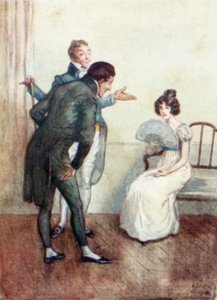 Ilustracja do opactwa Northanger autorstwa Jane Austen autorstwa Arthur Wallis Mills