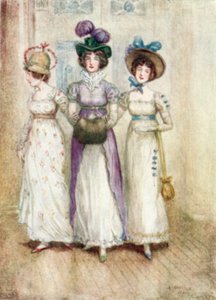 Ilustracja do opactwa Northanger autorstwa Jane Austen autorstwa Arthur Wallis Mills