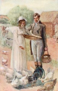 Ilustracja do opactwa Northanger autorstwa Jane Austen autorstwa Arthur Wallis Mills