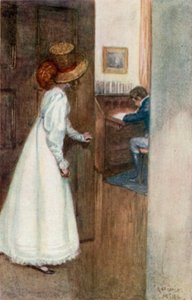Ilustracja do opactwa Northanger autorstwa Jane Austen autorstwa Arthur Wallis Mills