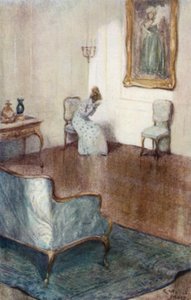 Ilustracja do opactwa Northanger autorstwa Jane Austen autorstwa Arthur Wallis Mills