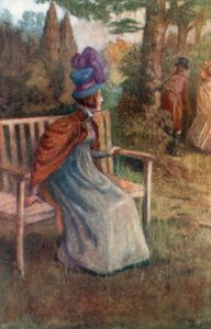 Ilustracja do opactwa Northanger autorstwa Jane Austen autorstwa Arthur Wallis Mills