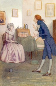 Ilustracja do Dumy i Uprzedzenia autorstwa Jane Austen autorstwa Arthur Wallis Mills