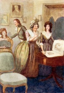 Ilustracja do Dumy i Uprzedzenia autorstwa Jane Austen autorstwa Arthur Wallis Mills